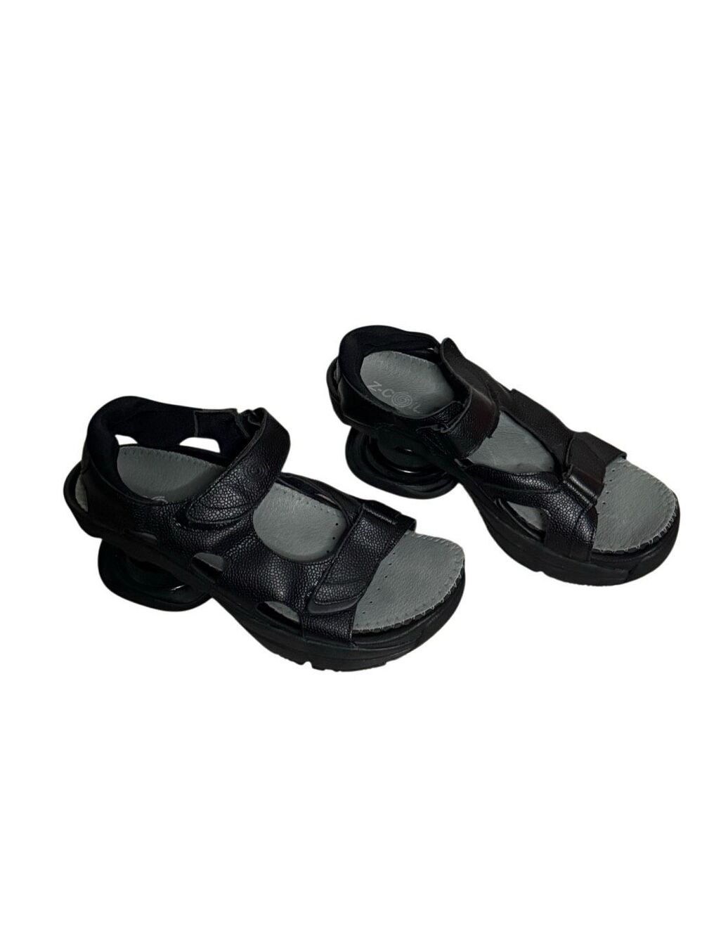 Z-Coil Sidewinder Black Orthotic Comfort Spring Heel Sandals Women’s Size US 8